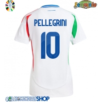 Maglie da calcio Italia Lorenzo Pellegrini #10 Seconda Maglia Femminile Europei 2024 Manica Corta